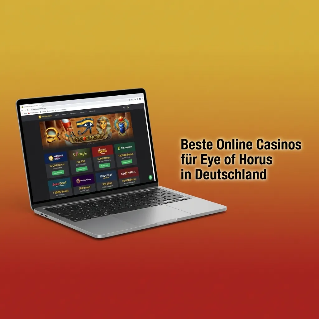 Vergleichstabelle deutscher Online-Casinos Lapalingo und Jokerstar mit Eye of Horus Slot und Zahlungsdetails