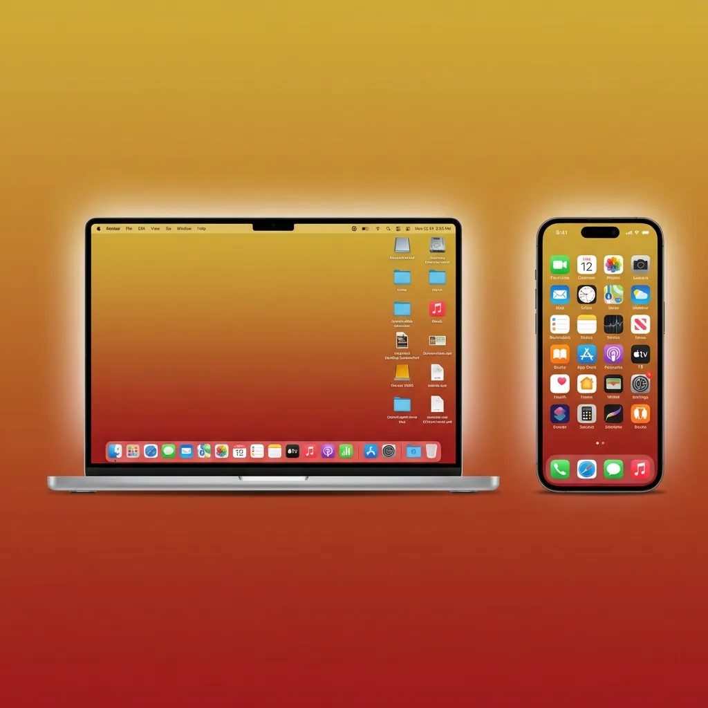 Grafik zeigt Eye of Horus App auf Smartphone, Tablet und Desktop mit Logos von Android, iOS, Windows und macOS