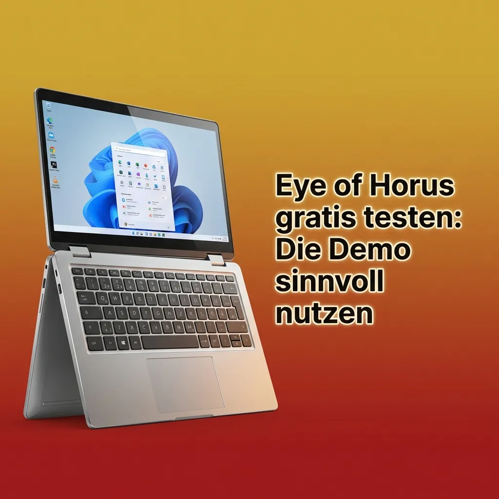 Online-Slot „Eye of Horus“ im Demo-Modus auf Bildschirm, Walzen und Symbole ohne Echtgeld-Einsatz sichtbar