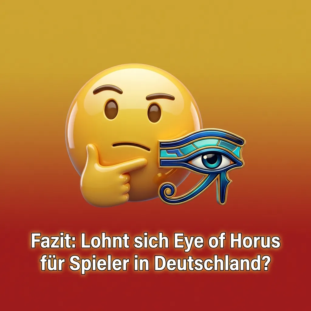Deutscher Spieler prüft Eye of Horus Slot am Bildschirm, daneben Hinweise zu Budgetgrenzen, Demomodus und verantwortungsvollem Spiel