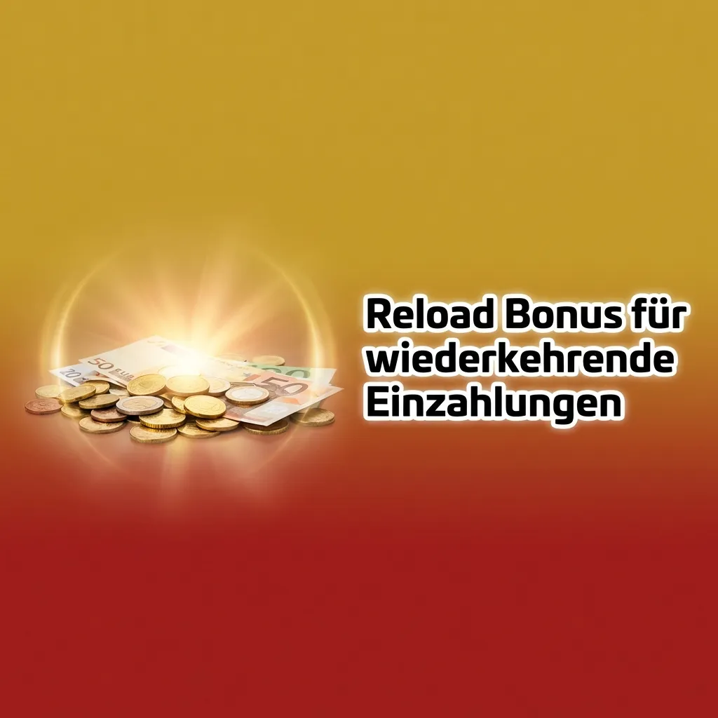 Grafik zum Reload Bonus: Prozent-Bonus und Eye of Horus Freispiele für wiederkehrende Einzahlungen an bestimmten Tagen