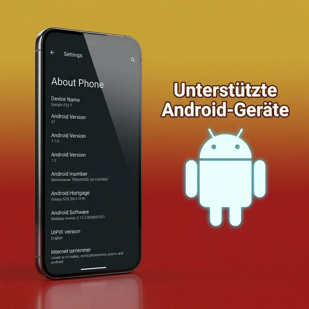 Tabelle mit unterstützten Android-Smartphones 2020–2025 für die Eye of Horus App, von Einsteiger- bis High-End-Modellen