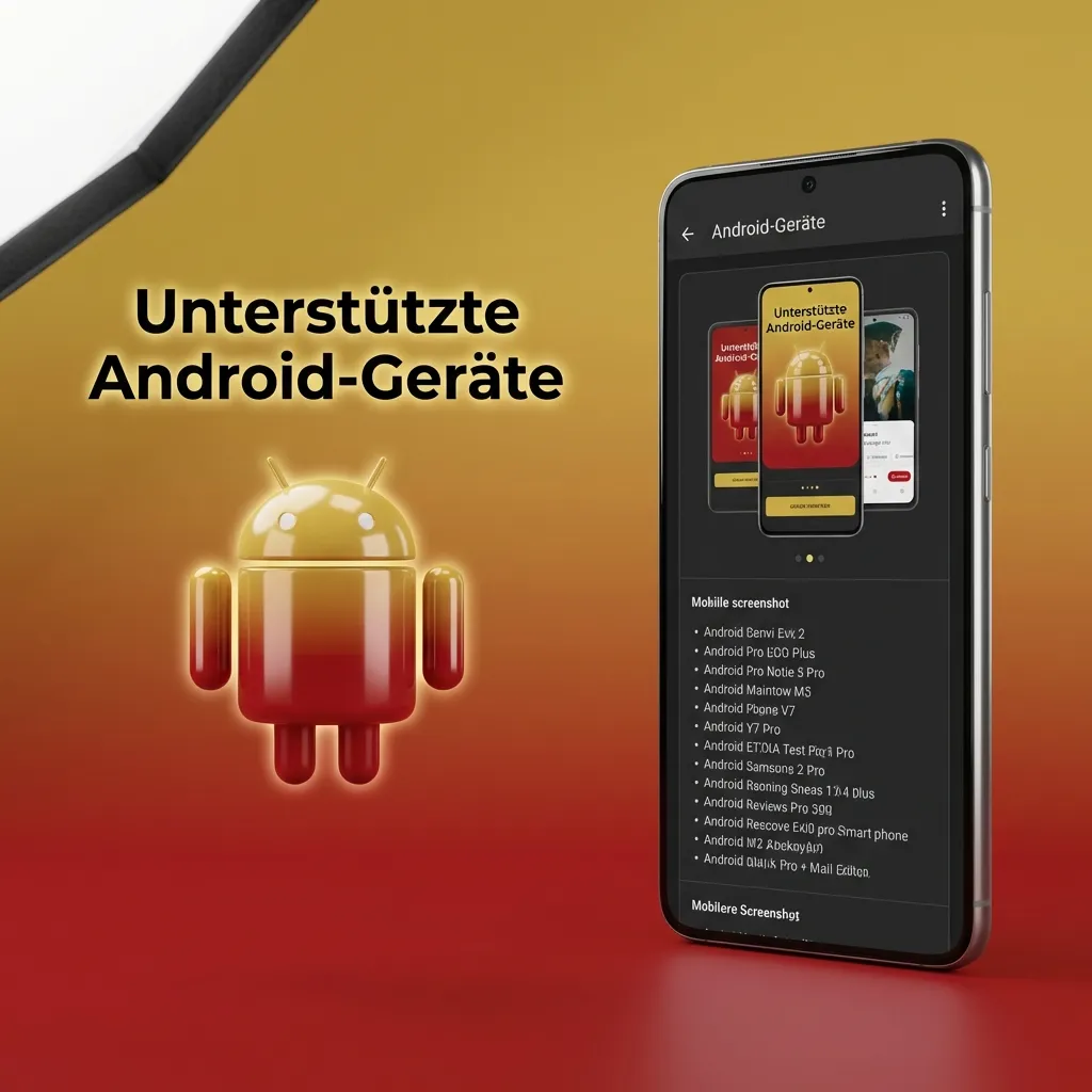 Illustration mehrerer Android-Smartphones verschiedener Preisklassen, die mit der Eye of Horus Lapalingo Casino-App kompatibel sind