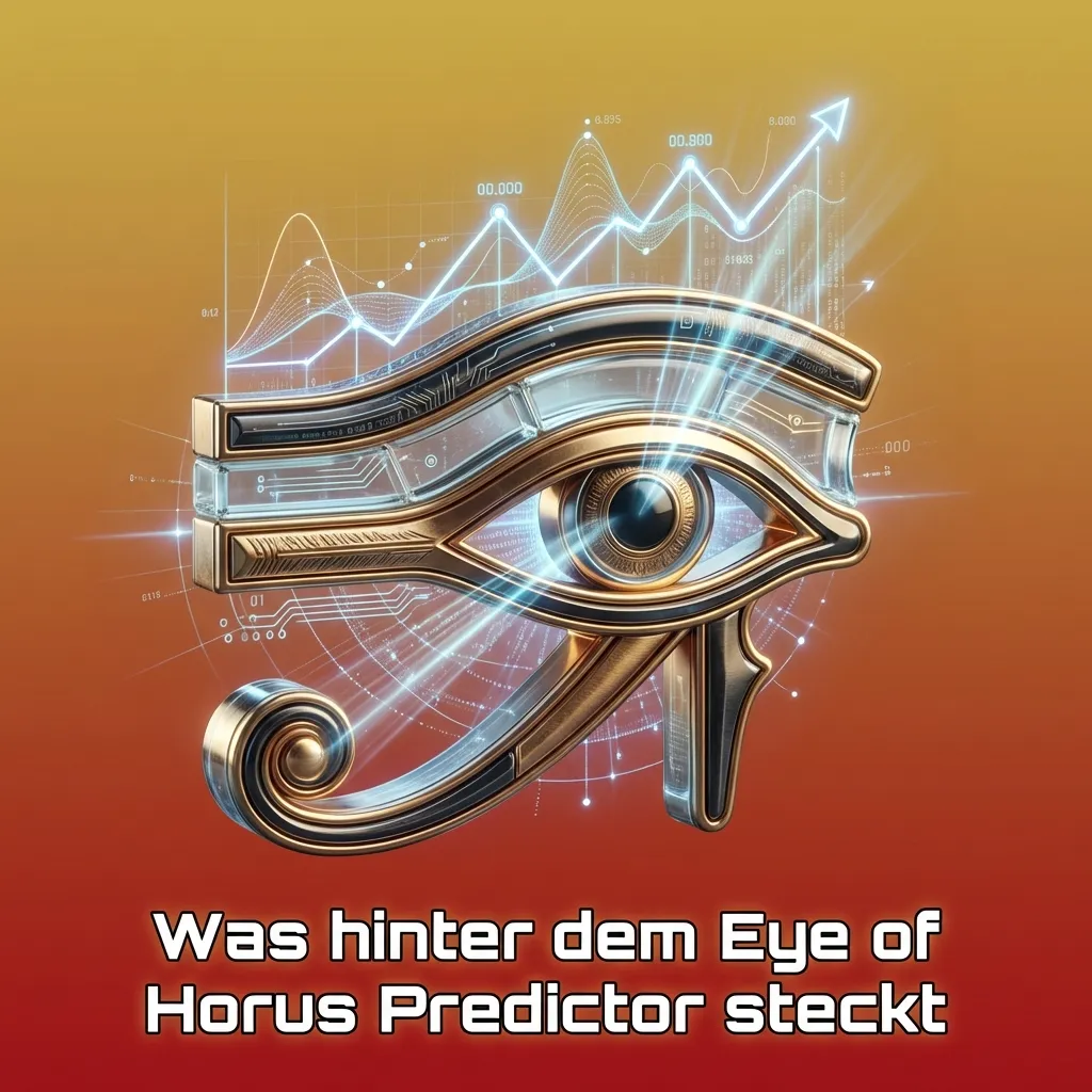 Illustration of a smartphone showing an Eye of Horus slot predictor app with charts and betting recommendations
