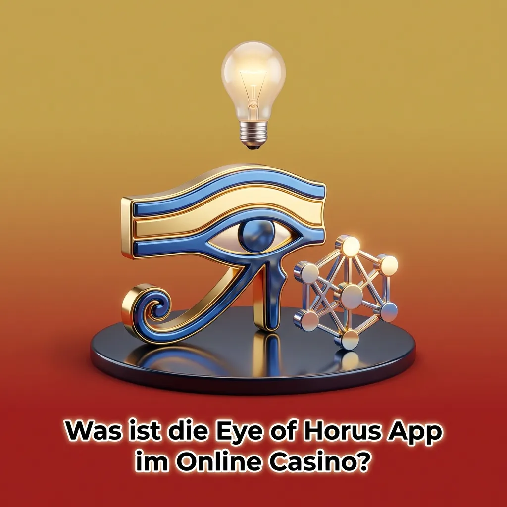 Smartphone mit geöffneter Online-Casino-App, Eye of Horus Slot im Spielbereich hervorgehoben