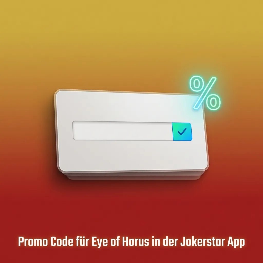 Promo-Code „HORUS200“ für Eye of Horus in der Jokerstar App, einlösbar bei Registrierung oder im Kassenbereich